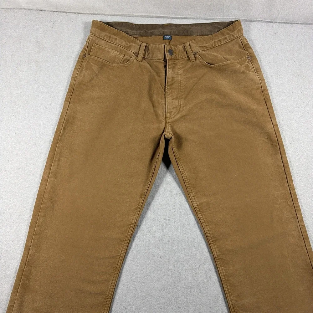 Ralph Lauren Chamois Pants Mens 34x32 Cotton Straight Leg 5 Pocket Moleskin